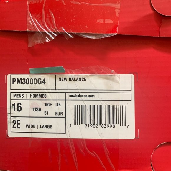 NWT NEW BALANCE 3000v4 GRAY/WHITE BASEBALL CLEATS/SHOES 16 2E (EXTRA‎ WIDE) main image 8